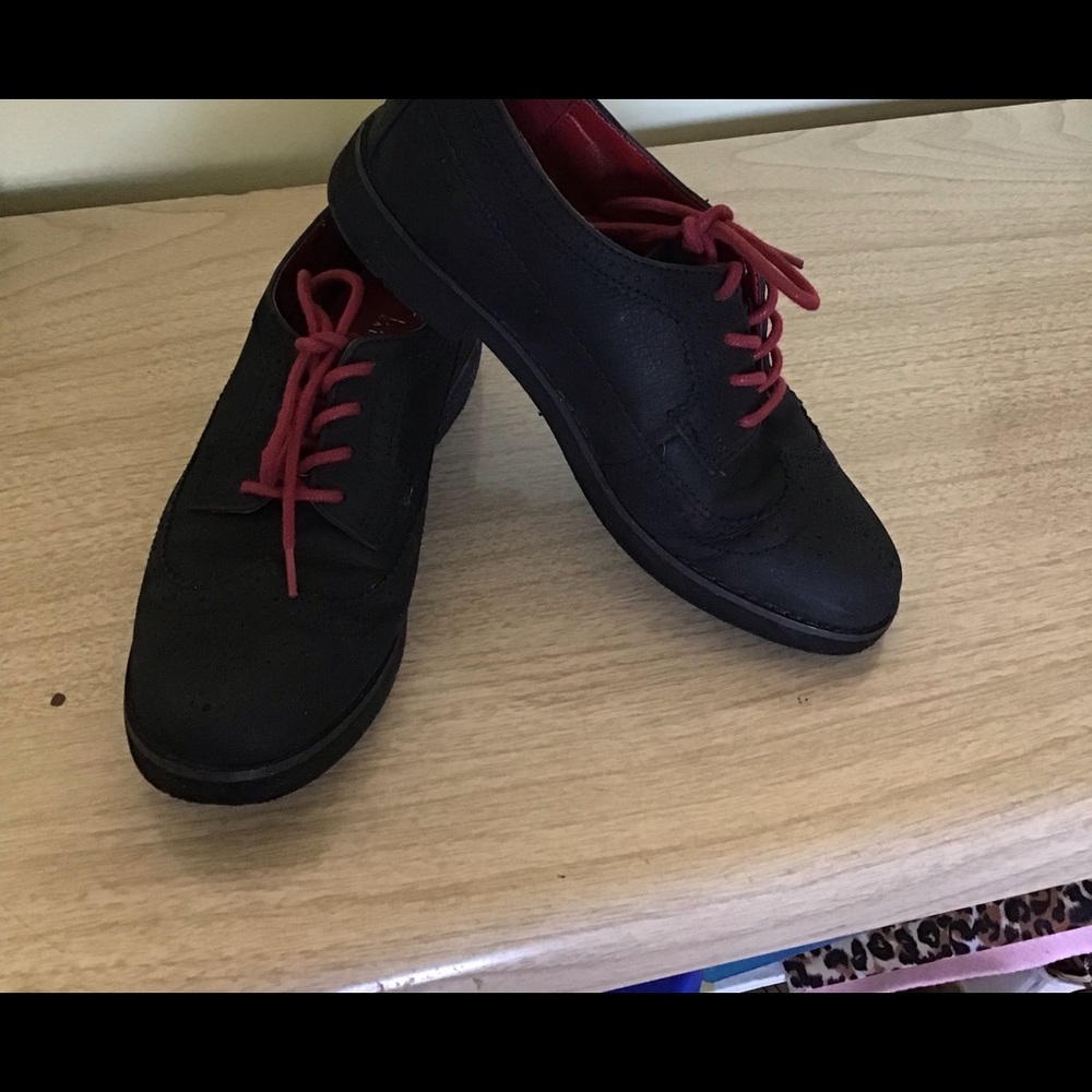 Ralph Lauren Black Suede Flat